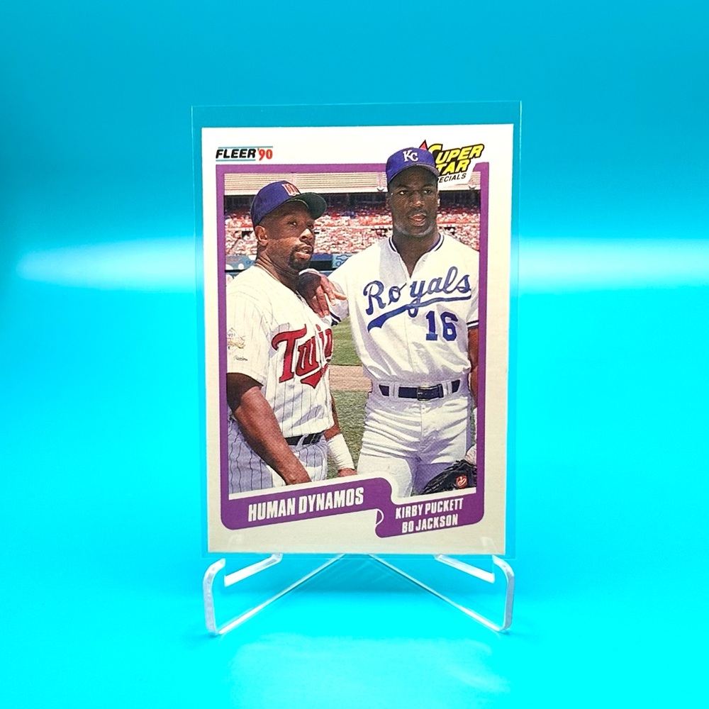 1990 Fleer Super Star Specials🔥Bo Jackson + Kirby Puckett Human Dynamos! #635